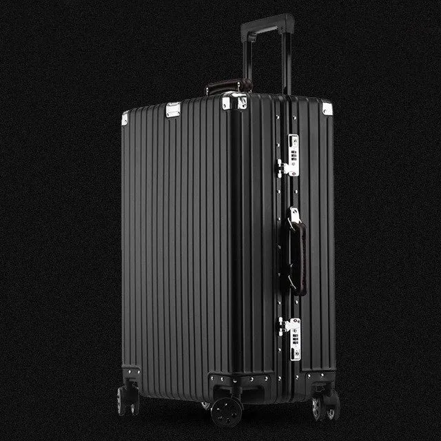 20'24'26'29' 100% Full Aluminum Cabin Suitcase Spinner Tsa Koffer Trolley Luggage Business