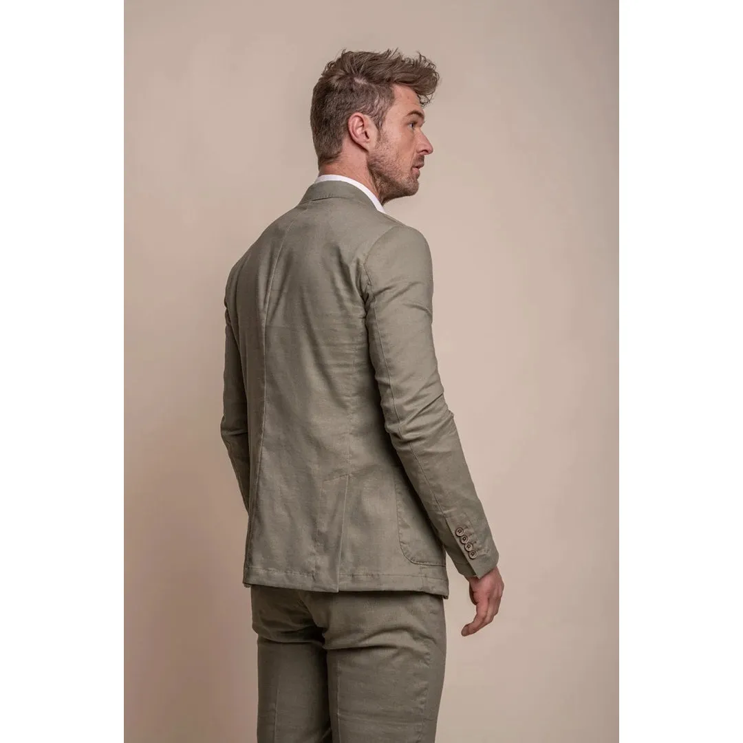 Alvari - Men's Sage Linen Summer Blazer