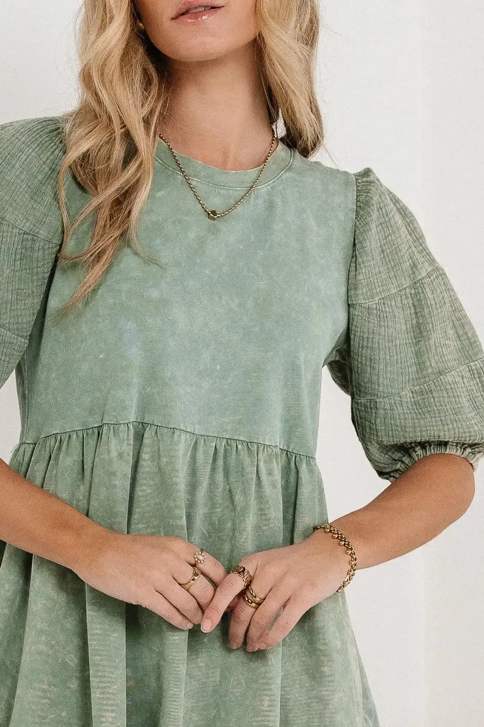 Andra Mini Dress in Sage