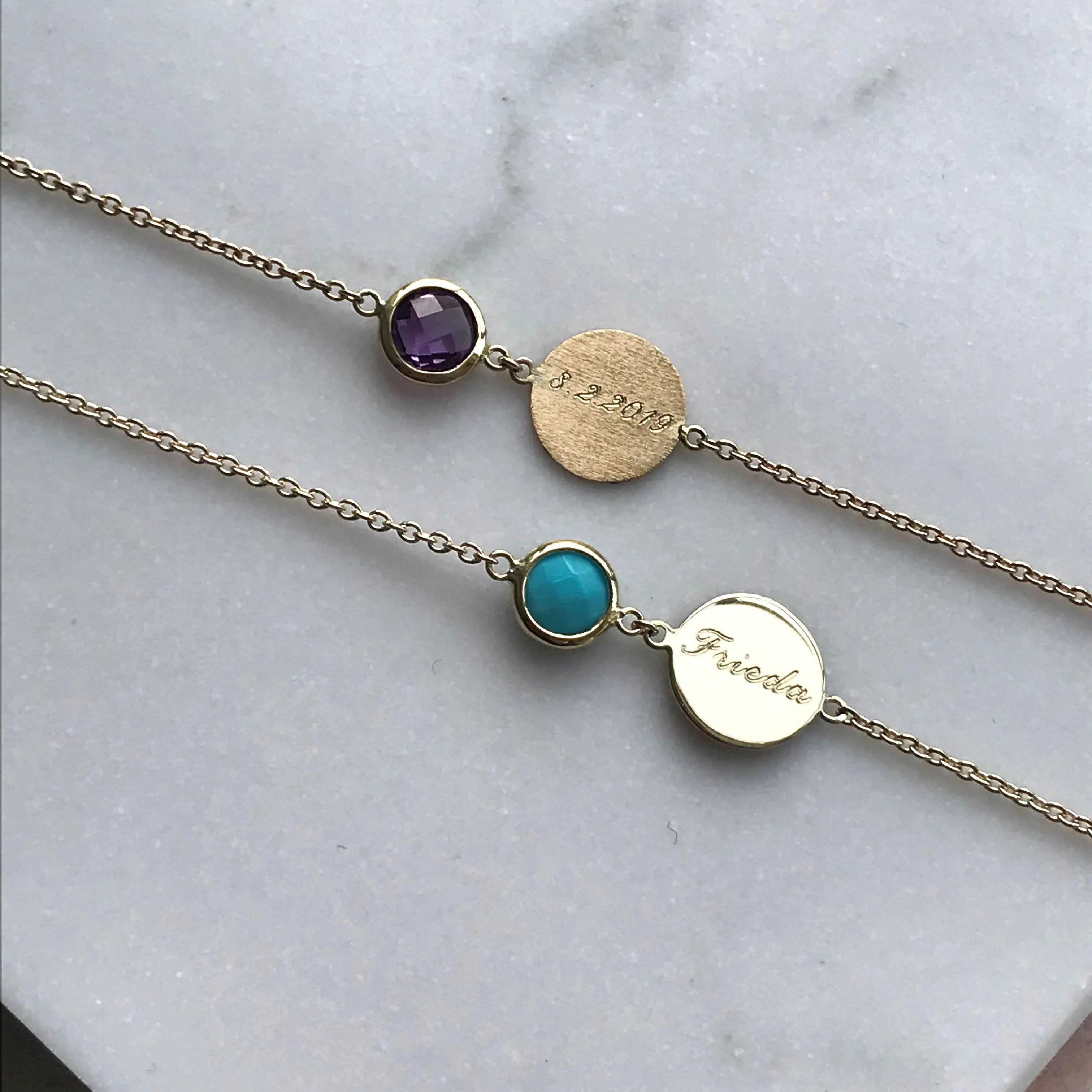 Bali 9ct Gold Turquoise December Birthstone Bracelet