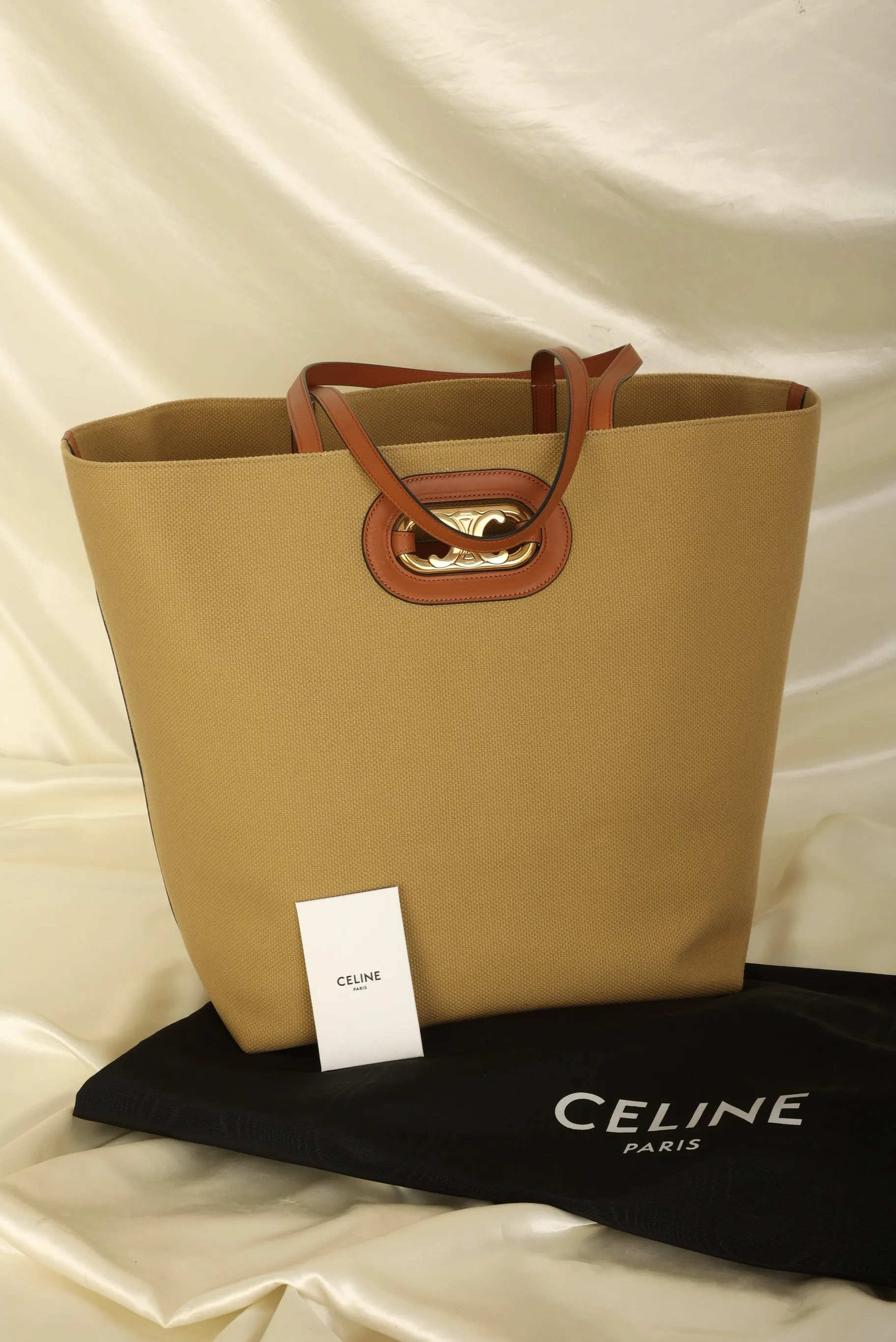 Celine Triomphe Canvas Tote