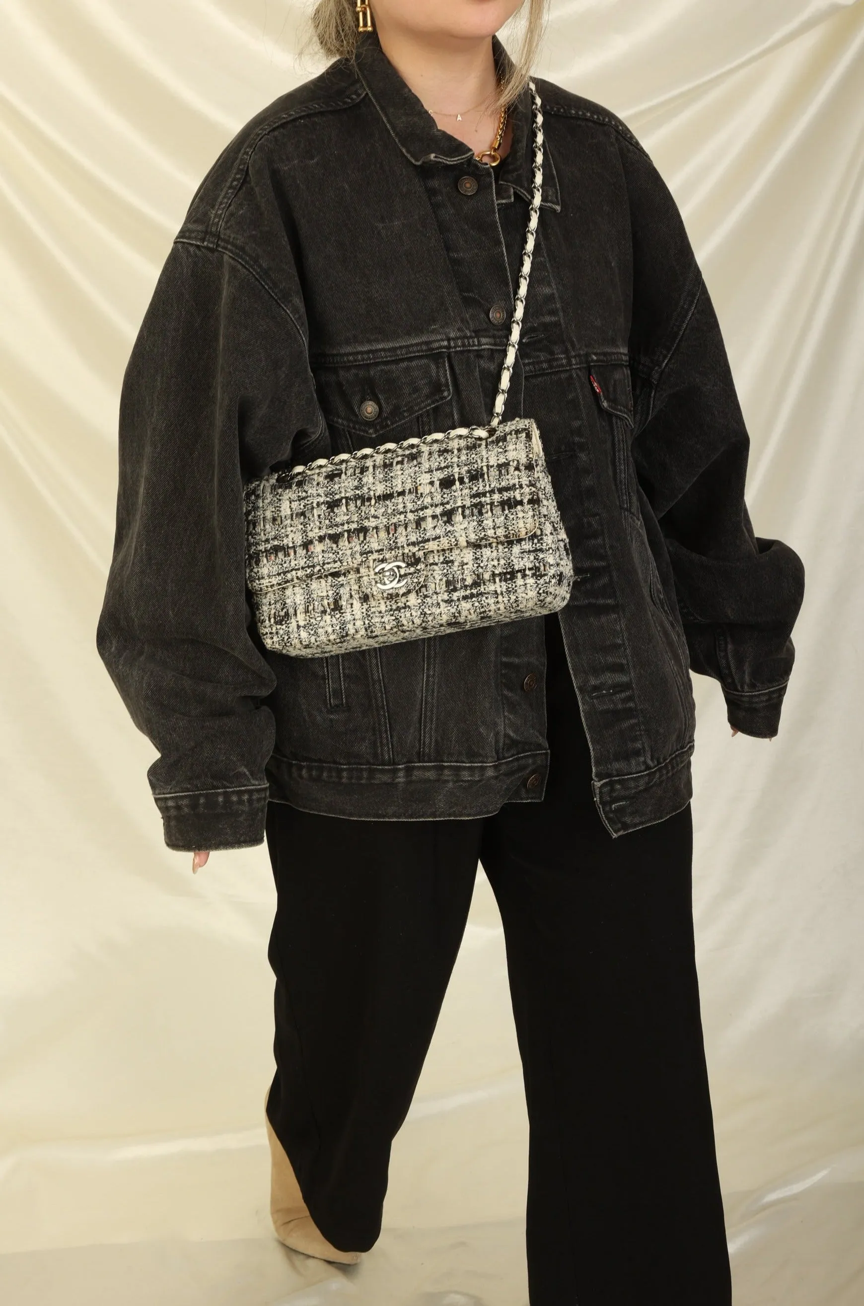 Chanel 2003 Tweed Double Flap