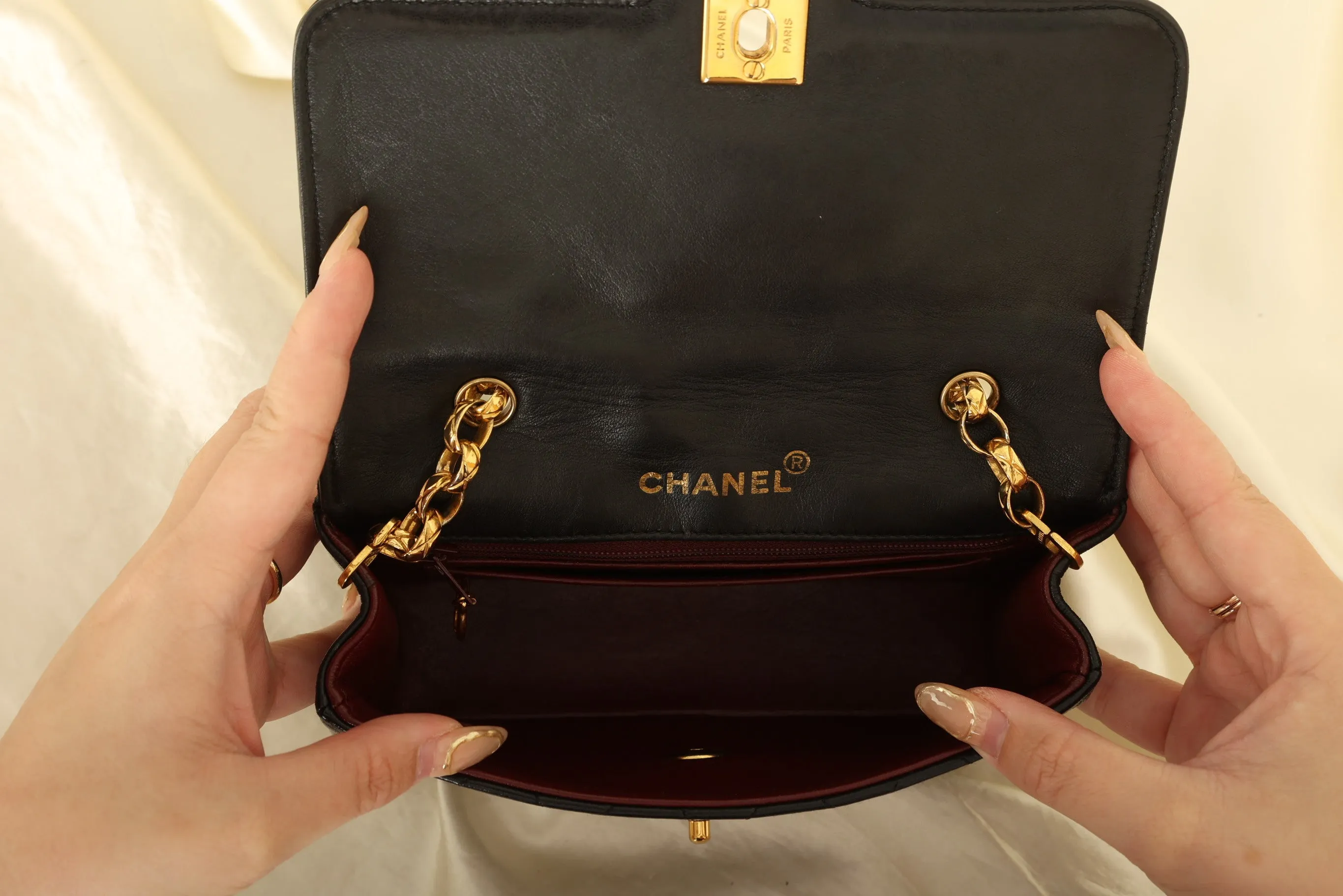 Chanel Lambskin Bijoux Chain Mini Flap Bag