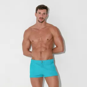 Code 22 slim fit 2" stretch short 9720 turquoise