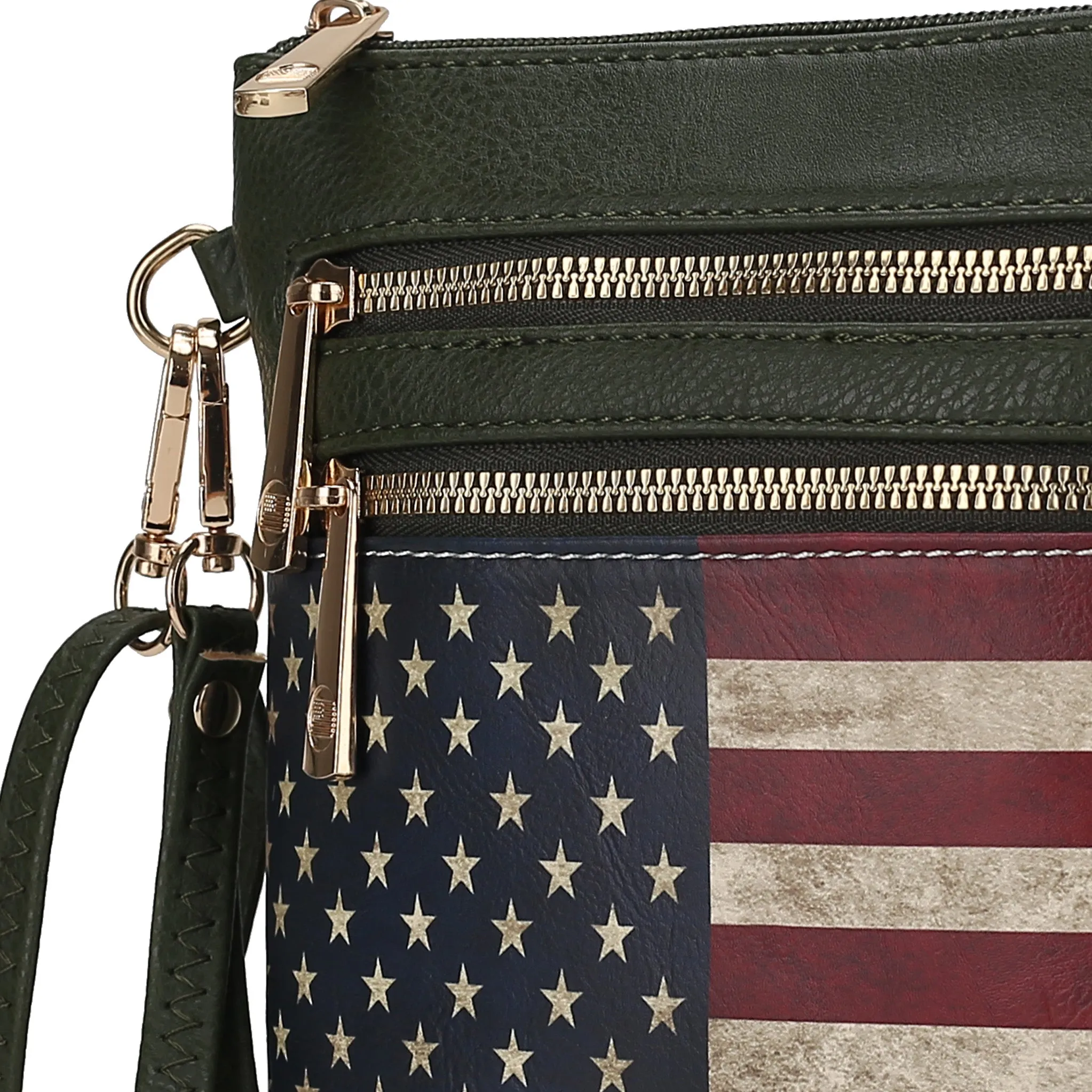 Genesis Printed Flag Crossbody Bag