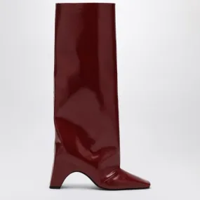 GLOSS RED BRIDGE BOOTS