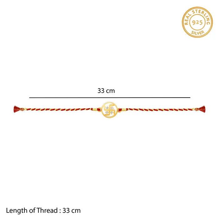 Golden Swastik Rakhi