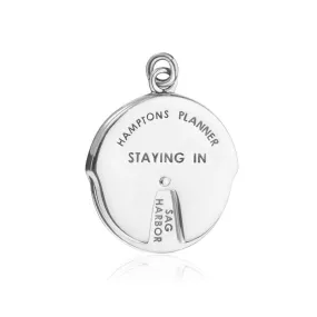 Hamptons Spinner Charm New York Silver