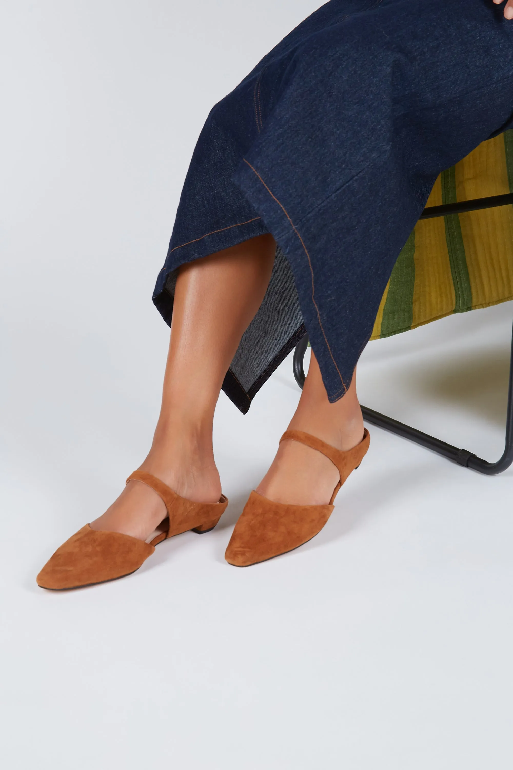 LOURDES SLIP ON SUEDE MULE