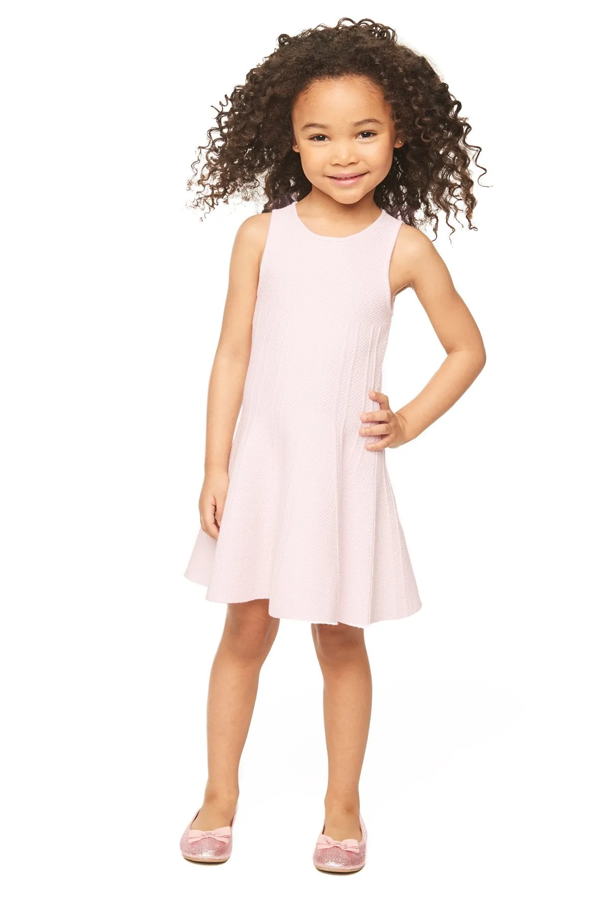 Milly Minis Textured Godet Dress