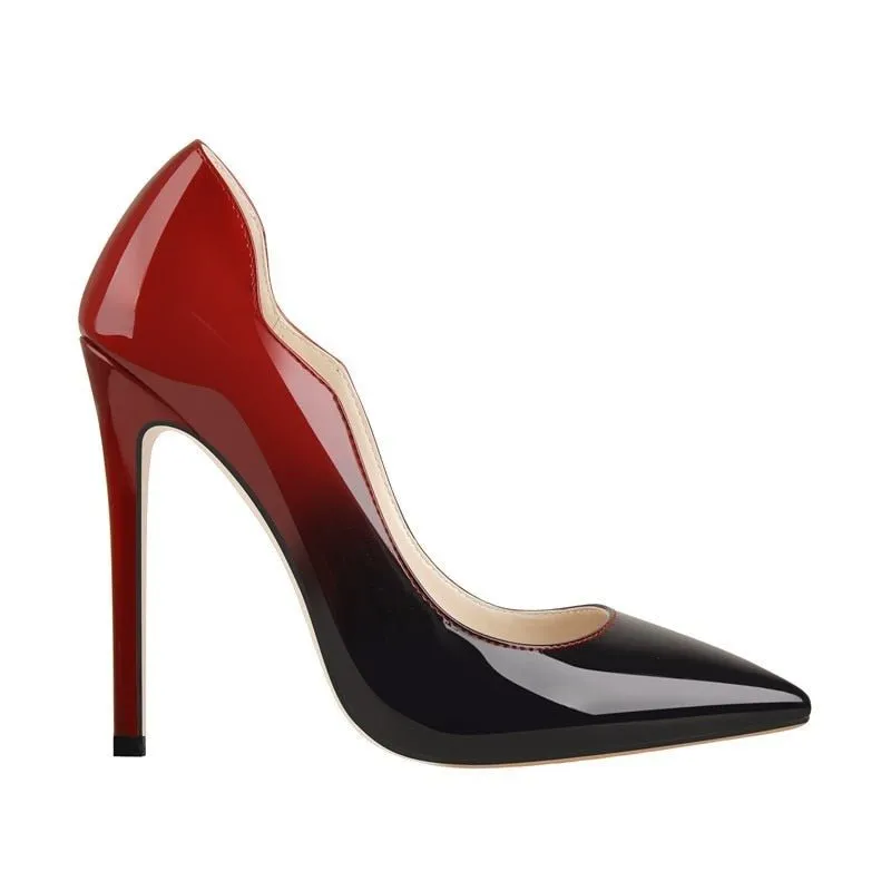 Pumps Queen Benjamine (Red and black)