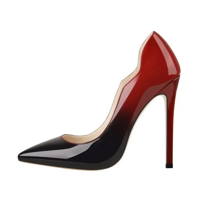 Pumps Queen Benjamine (Red and black)