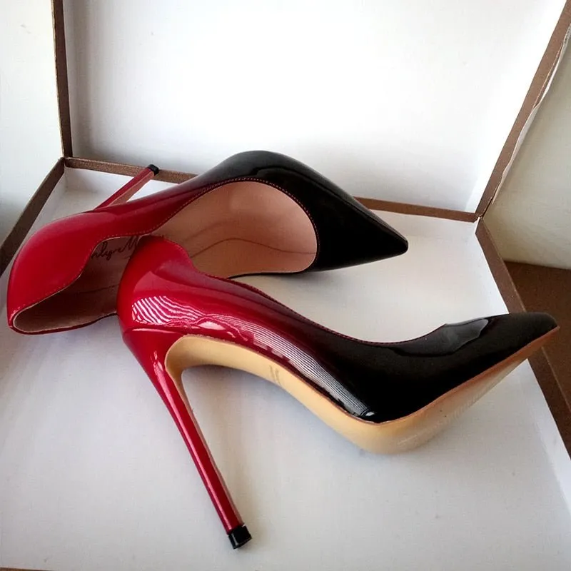 Pumps Queen Benjamine (Red and black)