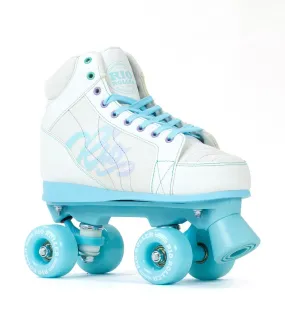 Rio Roller Lumina Quad Roller Skates - White & Blue - Sale!