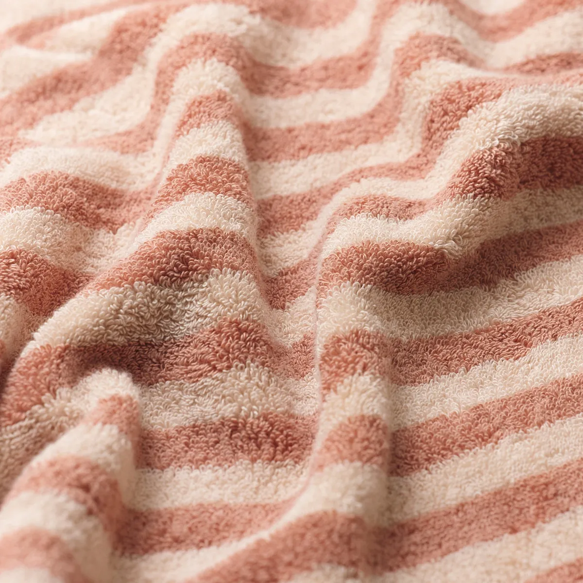 Sand Shell Pembroke Stripe Cotton Hand Towel