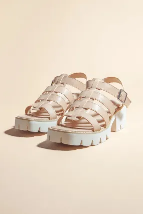 Summer Platform Sandals in Nude - FINAL SALE