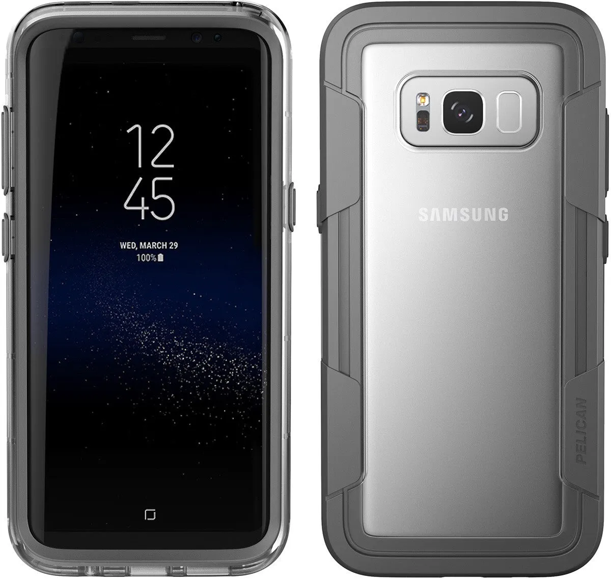 Voyager Case for Galaxy S8  (PLUS SIZE) - Clear Gray